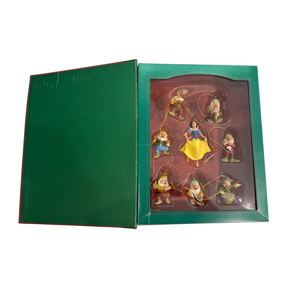 Disney Snow White & The Seven Dwarfs Christmas Ornament Set Storybook Box - Picture 3 of 5